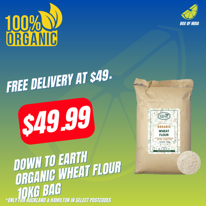 Organic Wheat Flour 10kg Bag (Down To Earth)