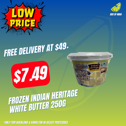 Frozen Indian Heritage White Butter 250g