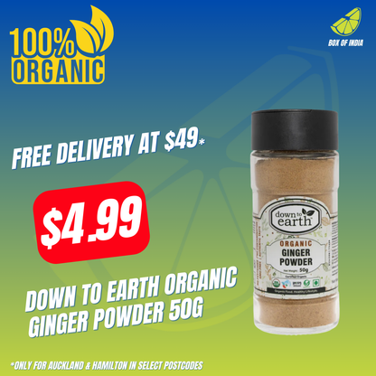 Organic Ginger Powder 50g (Down To Earth)