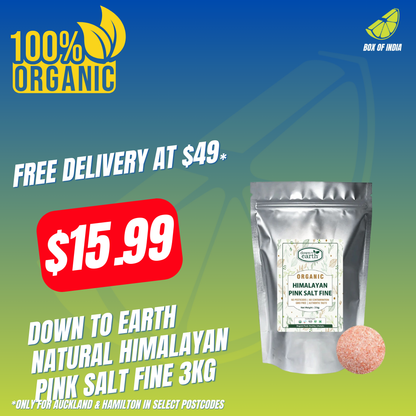 Down To Earth Natural Himalayan Pink Salt Fine 3kg
