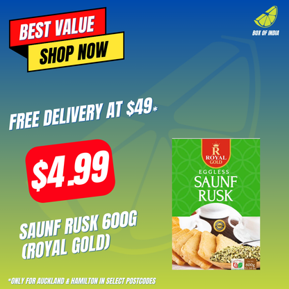 Saunf Rusk 600g (Royal Gold)