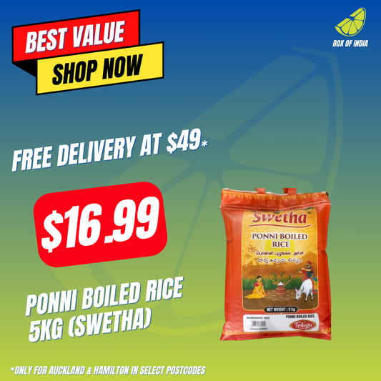 Ponni Boiled Rice 5Kg (Swetha)