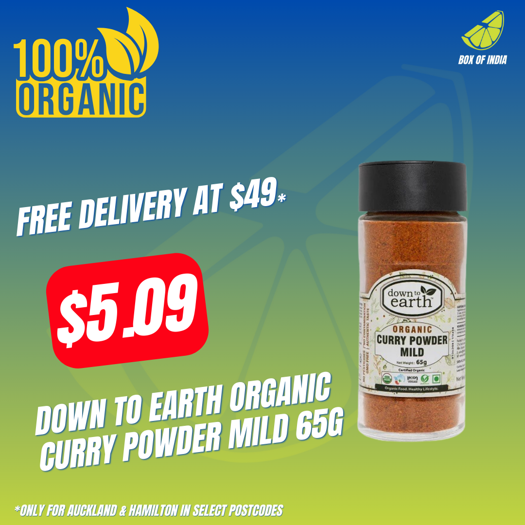 Organic Curry Powder Mild 65g (Down To Earth)