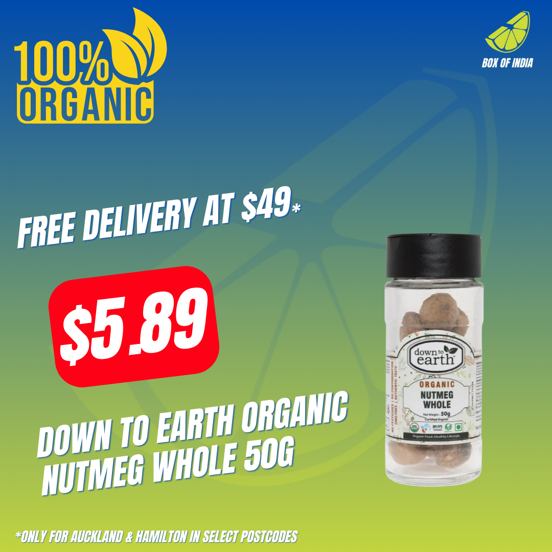 Organic Nutmeg Whole 50g (Down To Earth)