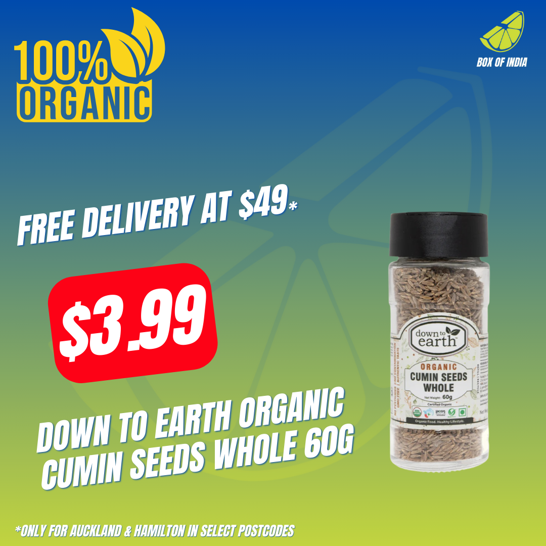 Organic Cumin Seeds Whole 60g (Down To Earth)