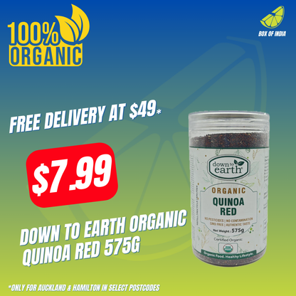 Organic Quinoa Red 575g (Down To Earth)