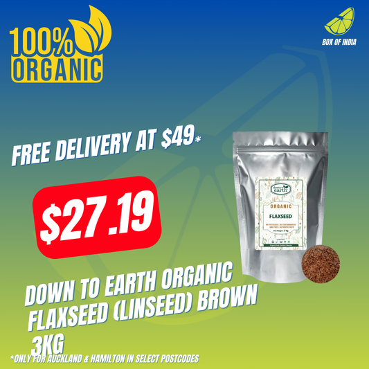 Down To Earth Organic Flaxseed (Linseed) Brown 3kg