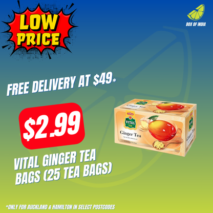 Vital Ginger Tea Bags (25 Tea Bags)