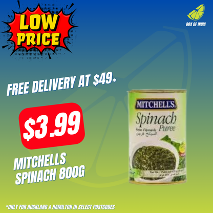 Mitchells Spinach 800g