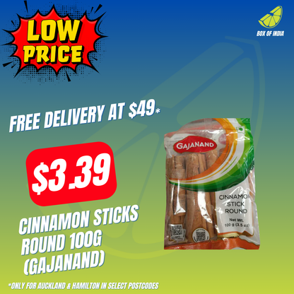 Cinnamon Sticks Round 100g (Gajanand)
