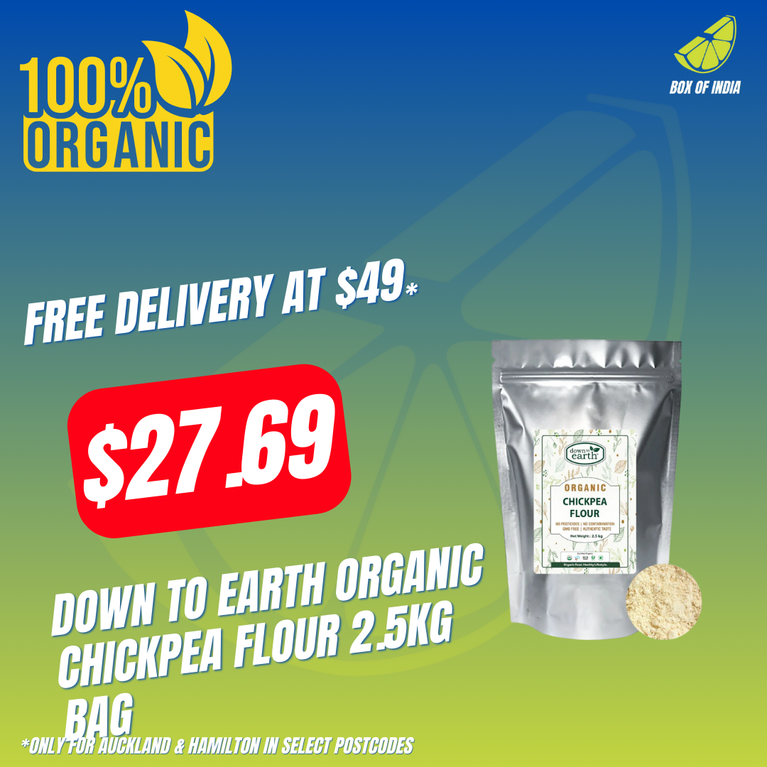 Organic Chickpea Flour 2.5kg bag (Down To Earth)