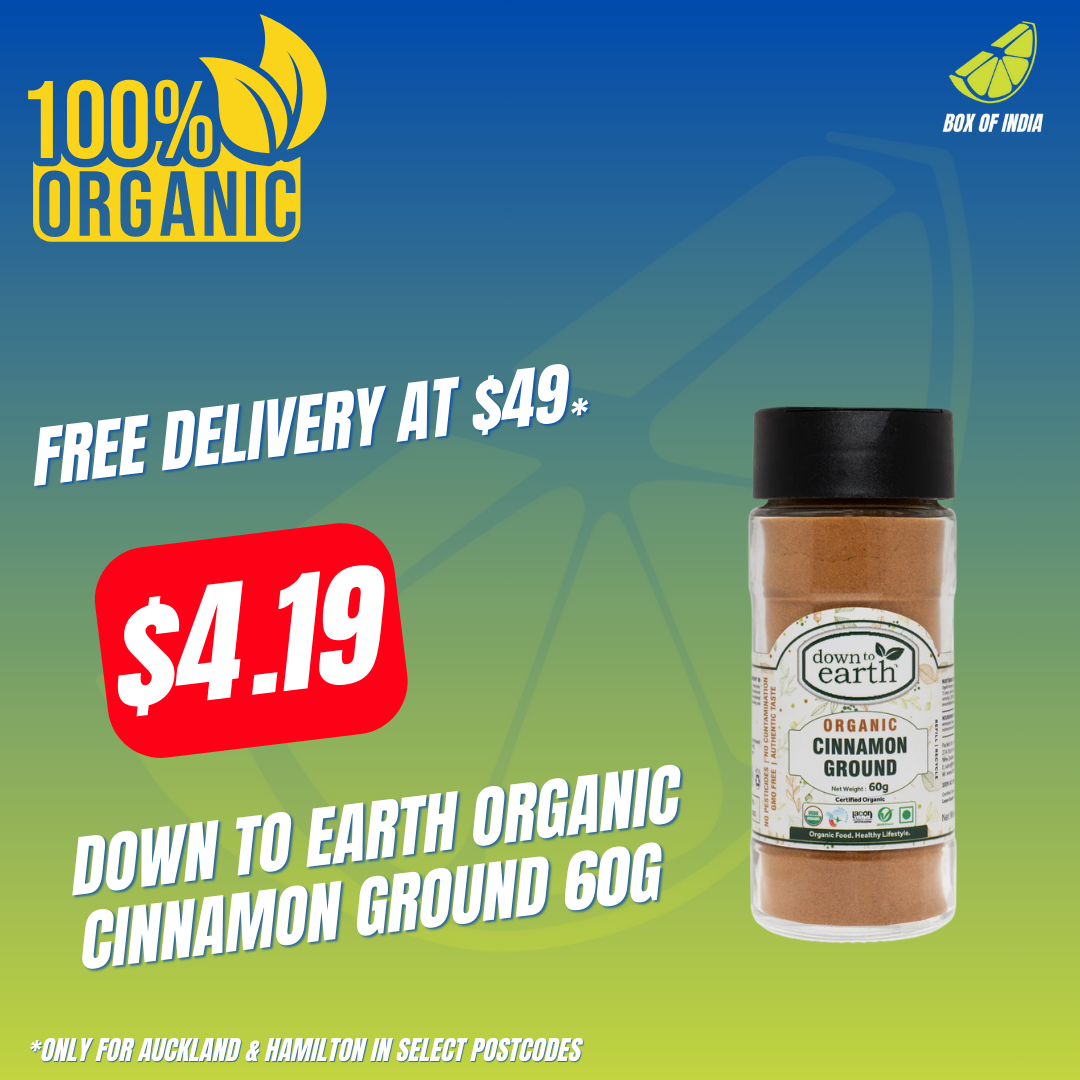 Organic Cinnamon Ground 60g (Down To Earth)