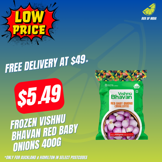 Frozen Vishnu Bhavan Red Baby onions 400g