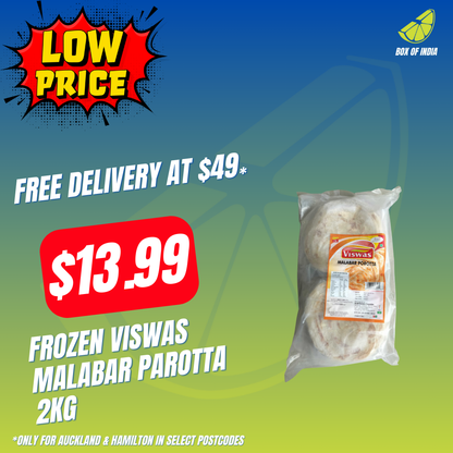 Frozen Malabar Parotta 2Kg (Viswas)