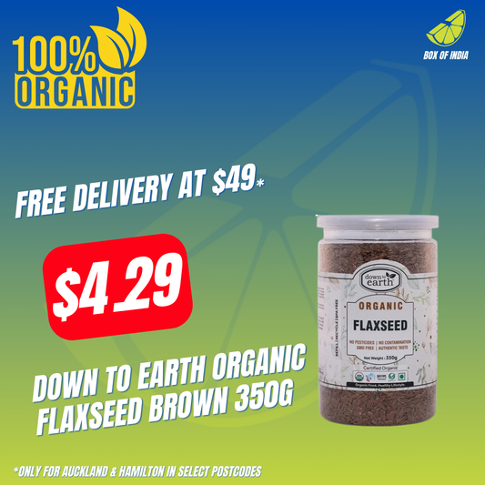 Down To Earth Organic Flaxseed Brown 350g