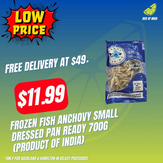 Frozen Fish Anchovy Small Dressed Pan Ready 700g (Product of India)
