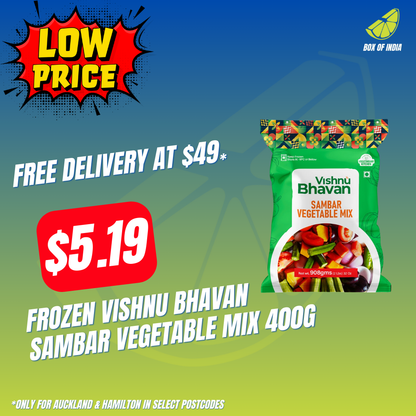 Frozen Vishnu Bhavan Sambar Vegetable mix 400g