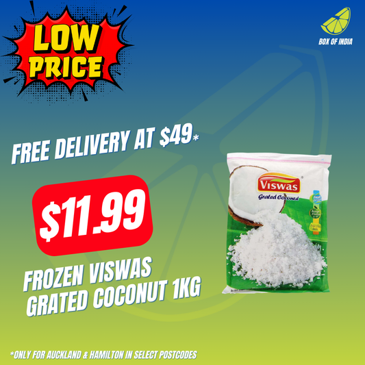 Frozen Viswas Grated Coconut 1Kg