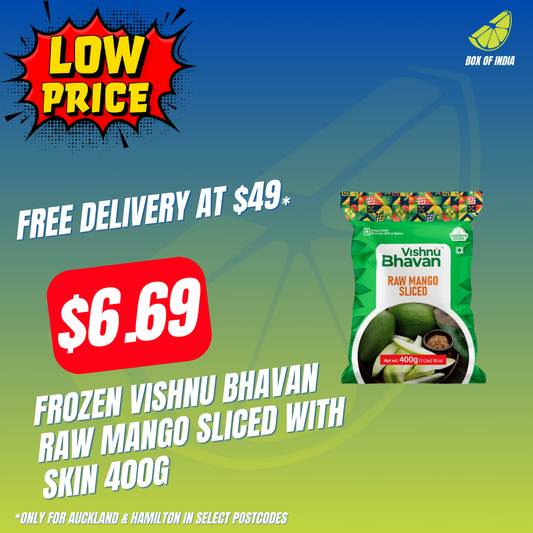 Frozen Vishnu Bhavan Raw mango Sliced With Skin 400g