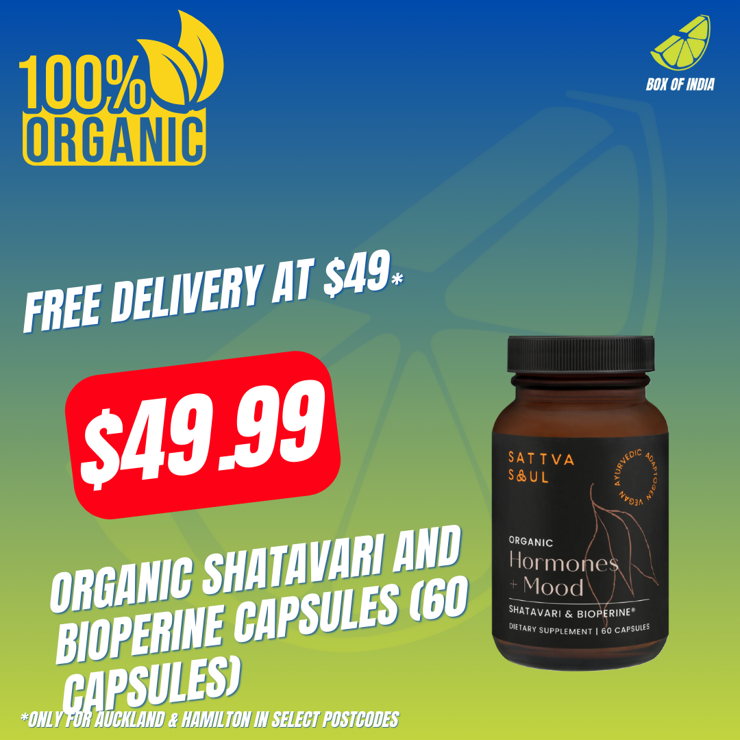 Organic Shatavari and Bioperine Capsules (60 Capsules)