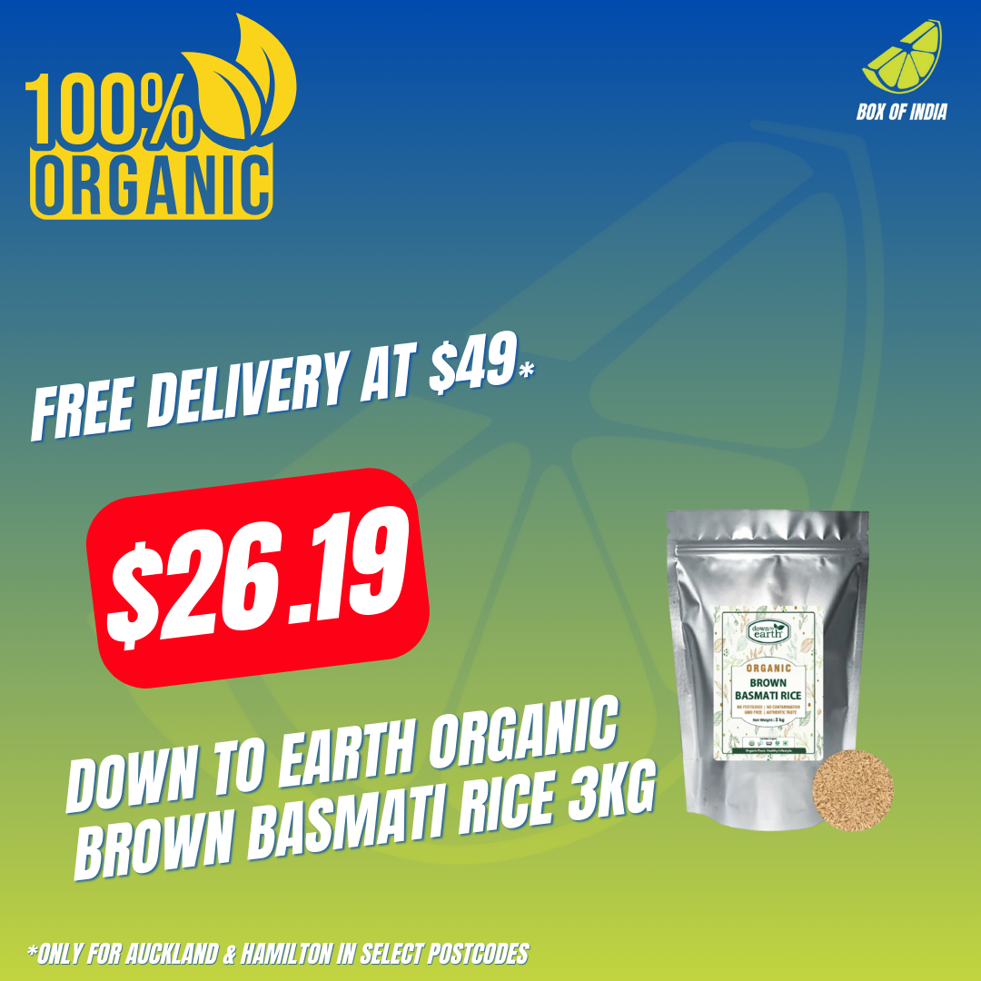 Organic Brown Basmati Rice 3Kg (Down To Earth)