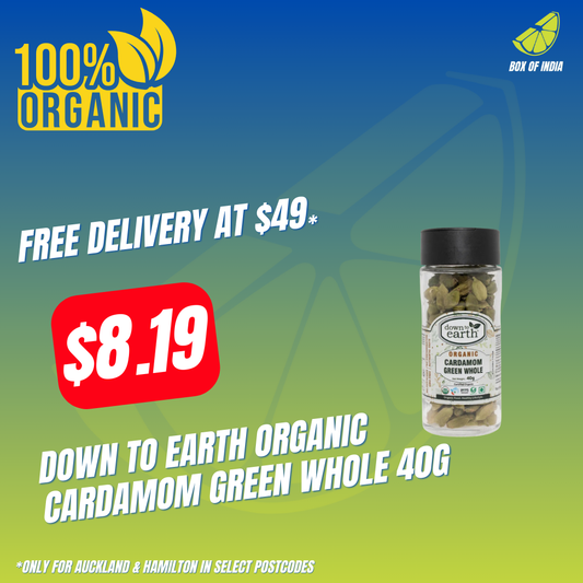 Down To Earth Organic Cardamom Green Whole 40g