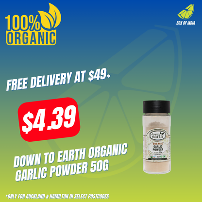 Organic Garlic Powder 50g (Down To Earth)