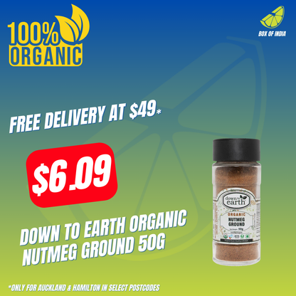 Organic Nutmeg Ground 50g (Down To Earth)