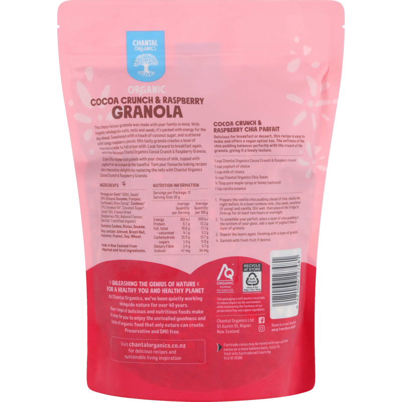 Cocoa Crunch & Raspberry Granola 600g
