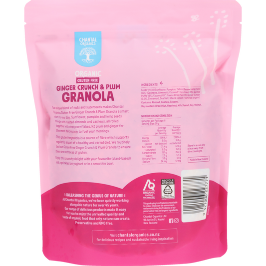 Ginger Crunch & Plum Granola 400g