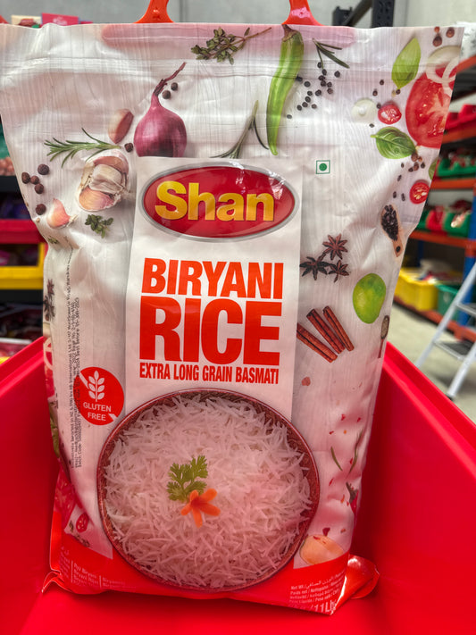 Shan Biryani Rice(Extra Long Grain 5kg (Only 1 per customer allowed)