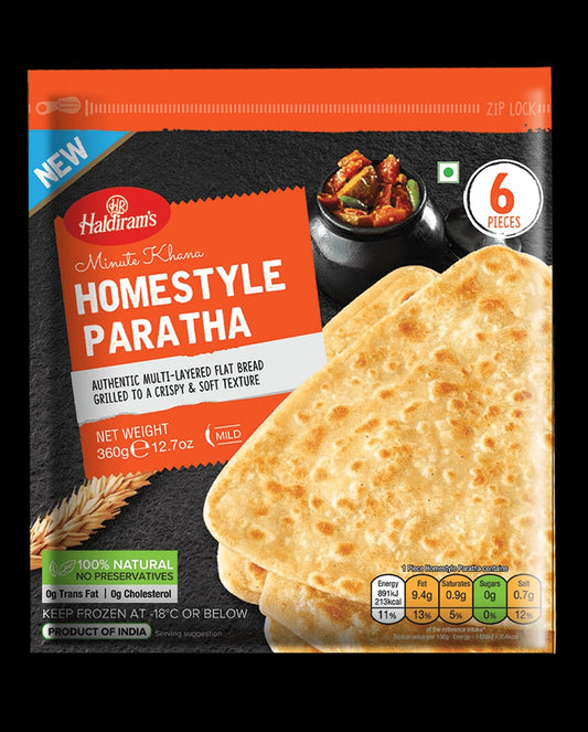 Frozen Home Style Paratha 360g (Haldirams)
