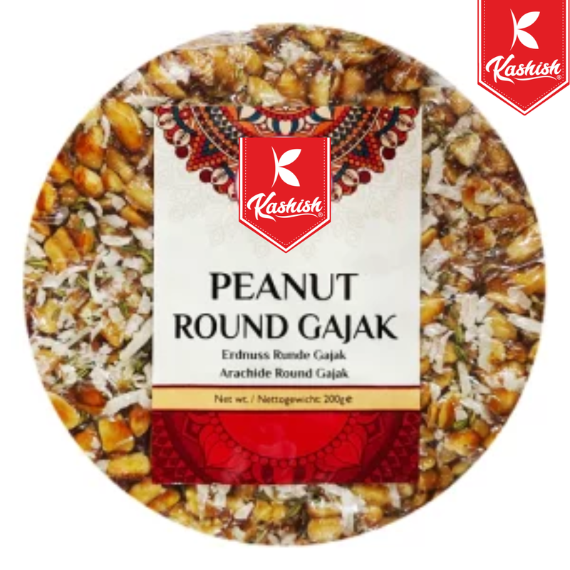 Kashish Peanut Gajak Round Coconut & Fennel 400G