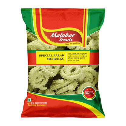 Spl Palak Murukku 170g (Malabar Treats)