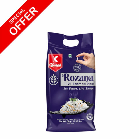 Kashish Rozana Basmati Rice 5kg (Limit 1 per order)