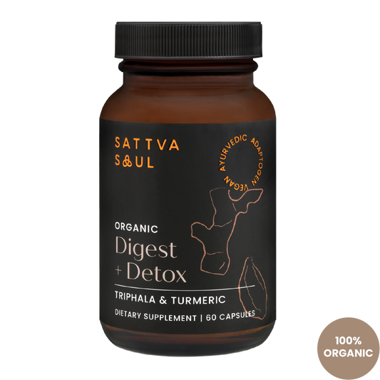 Organic Triphala and Turmeric Capsules (60 Capsules)