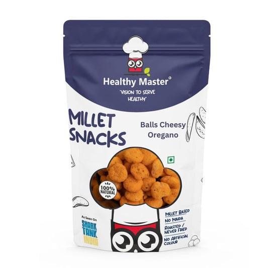 Millet Balls - Cheese & Oregano Flavour 25g (Healthy Master)
