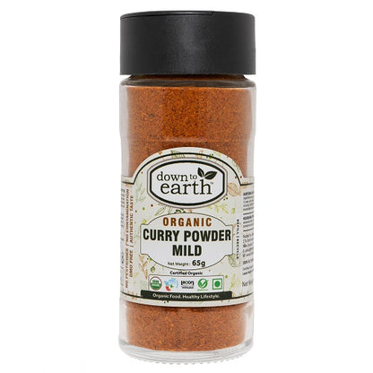 Organic Curry Powder Mild 65g (Down To Earth)