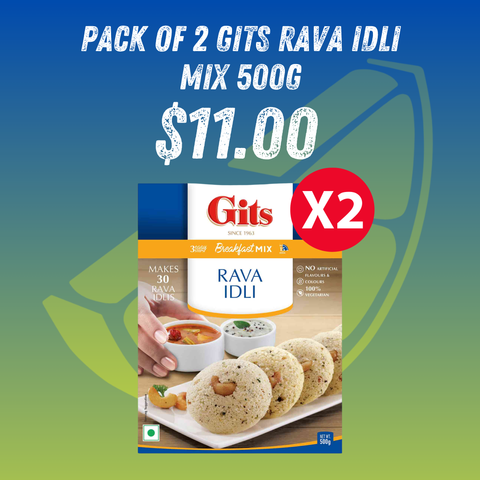 Gits Rava Idli Mix 500g X2