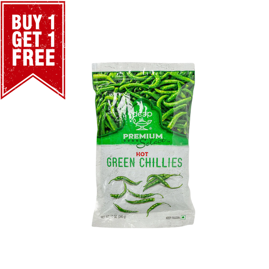 Frozen Green Chilli (Hot) 340g