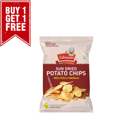 Jabsons Namkeen Sundried Potato Chips Masala 110g