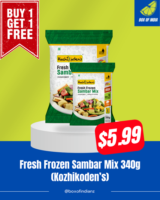 Frozen Sambar Mix 340g (Kozhikoden’s)