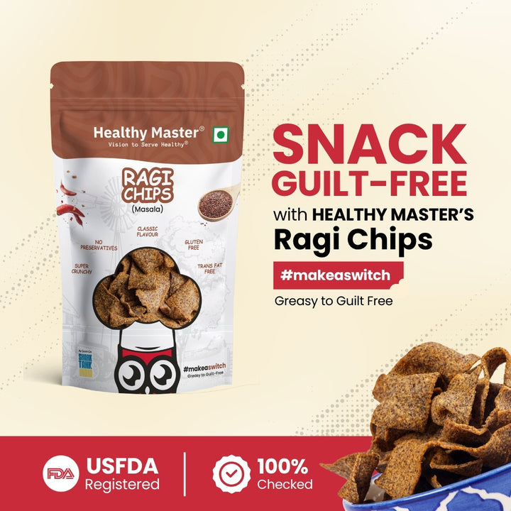 Ragi Chips - Light and Crispy (Traditional Spice) 30g (Healthy Master)
