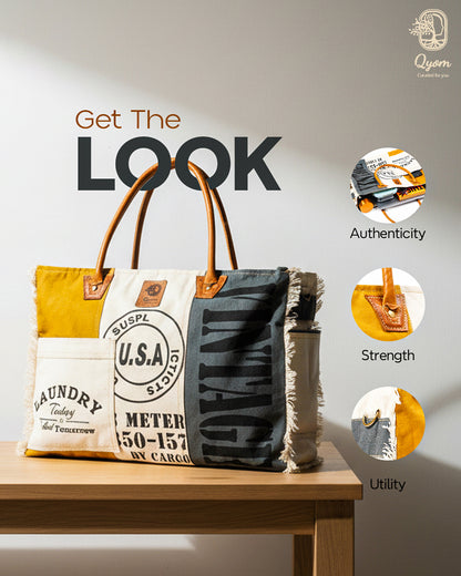 Qyom Bag Multicolour - Vintage Canvas Bag