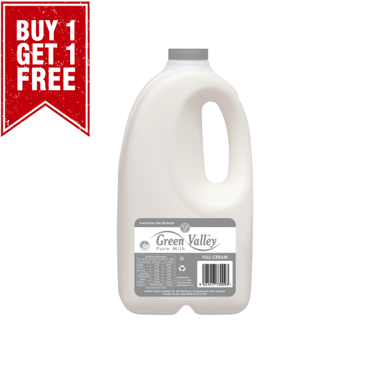 Green Valley Full Cream 4% Fat Milk 2L