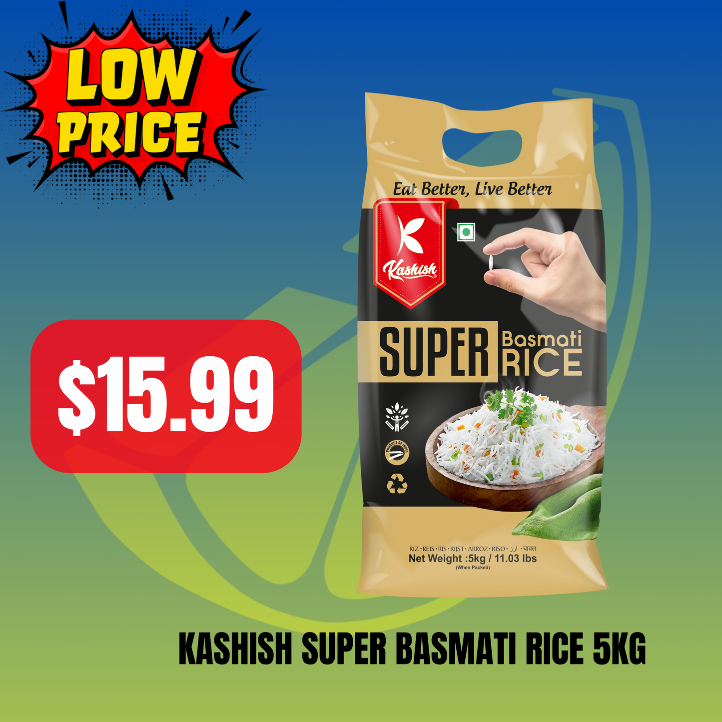 Kashish Super Basmati Rice 5kg