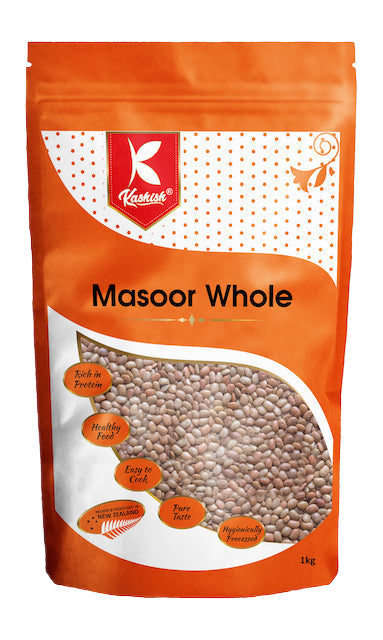 Masoor Whole 1kg (Brown Lentils) (Kashish)