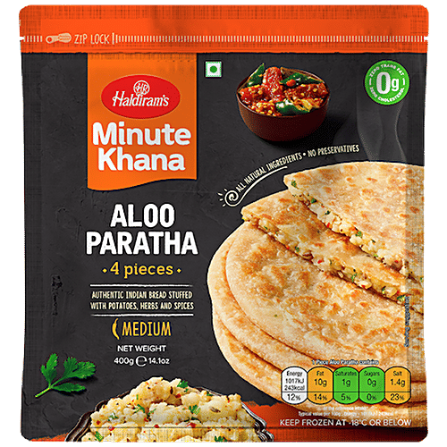 Frozen Aloo Paratha 400g - 4 Pieces (Haldirams)