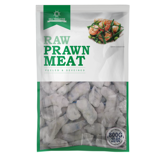 Frozen Prawn Meat Raw Van Bkn 20/60 800g