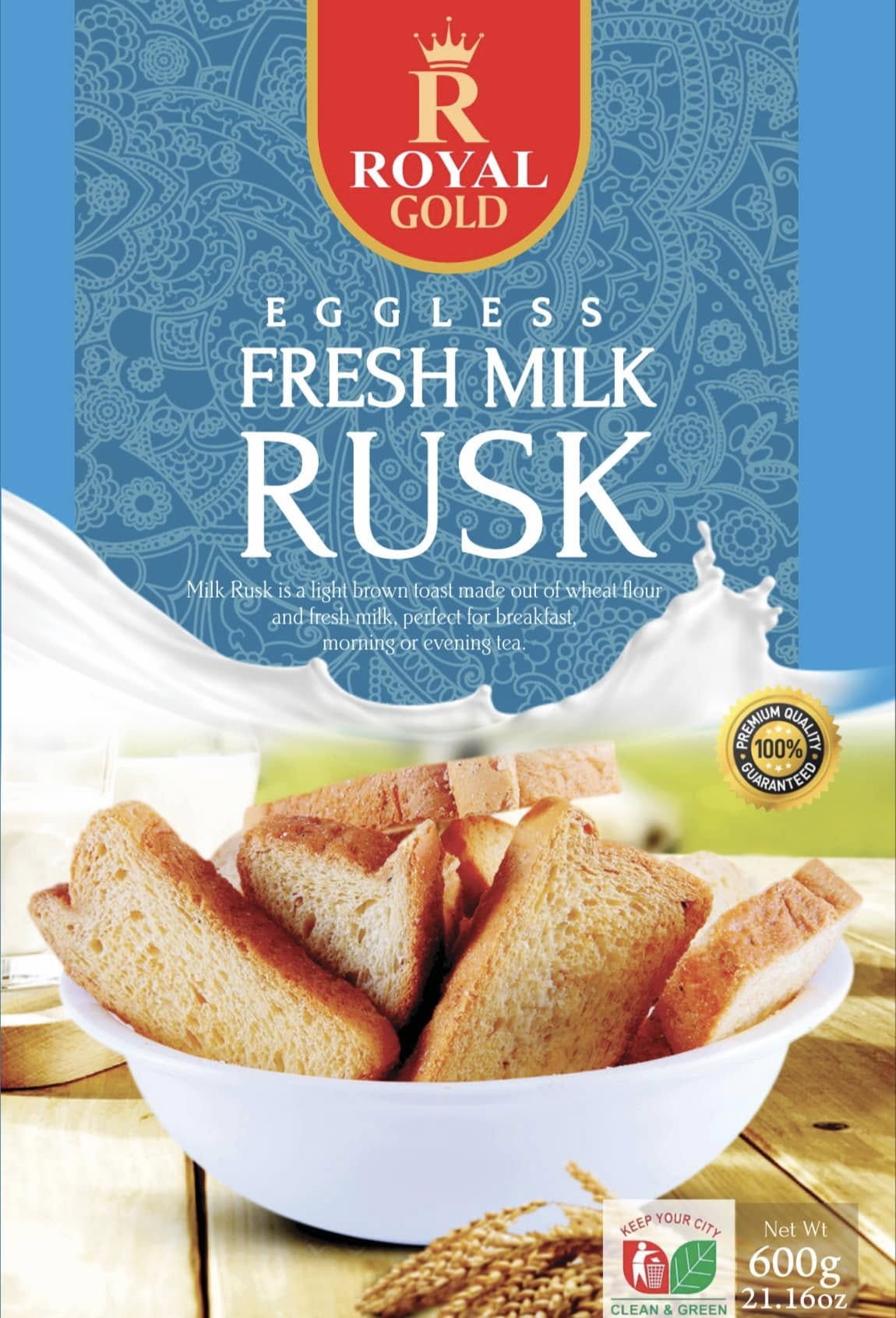 Milk Rusk 600g (Royal Gold)